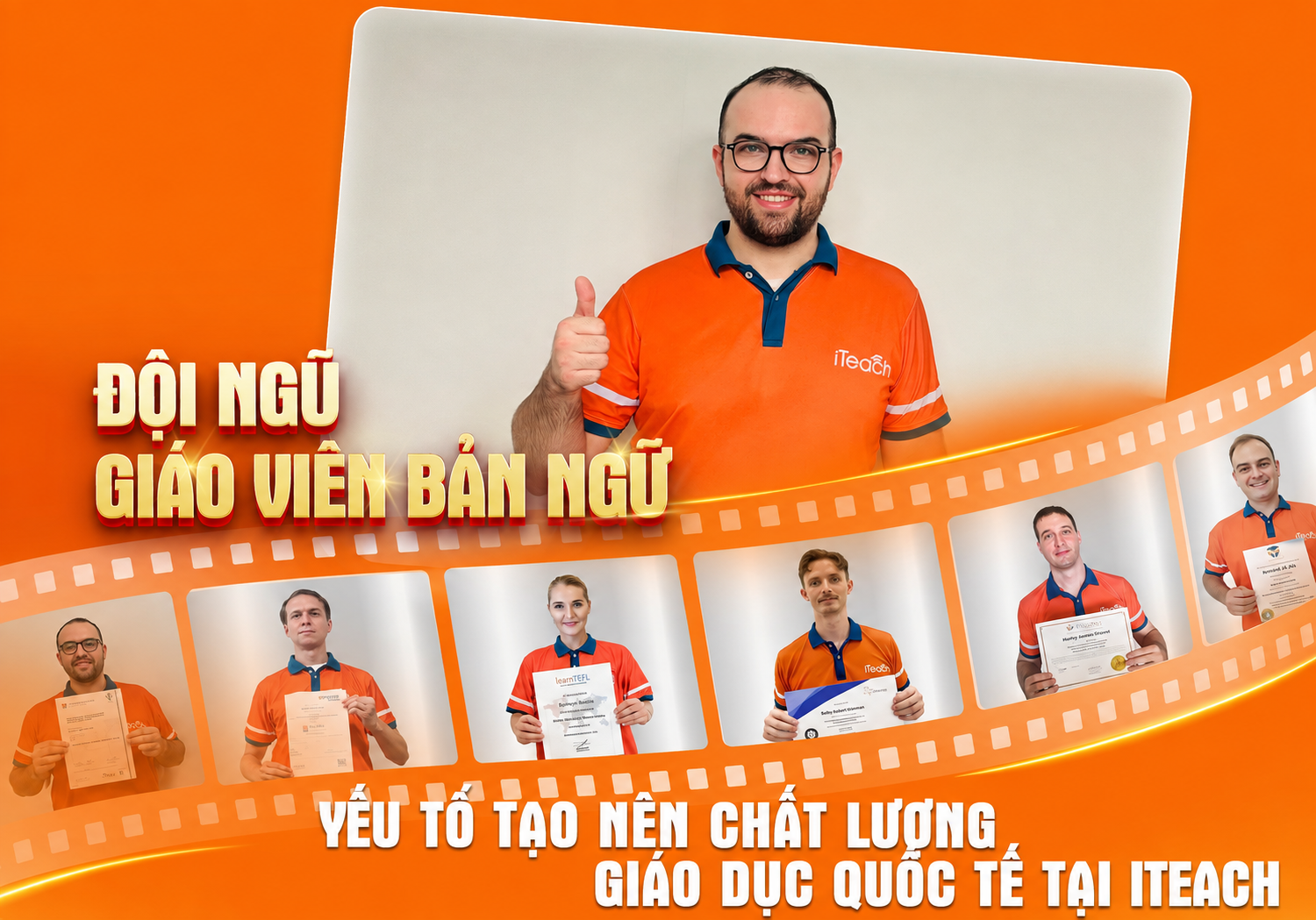 giáo viên bản ngữ tại iTeach đang giảng dạy tiếng Anh cho học viên